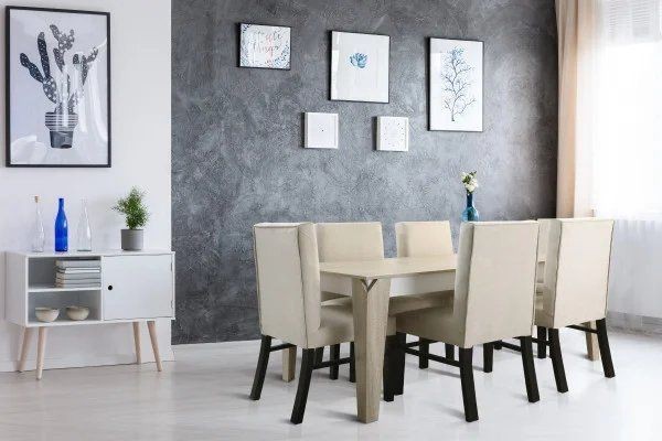 Dining room 7 pieces, 160*80cm beige - DIR 1