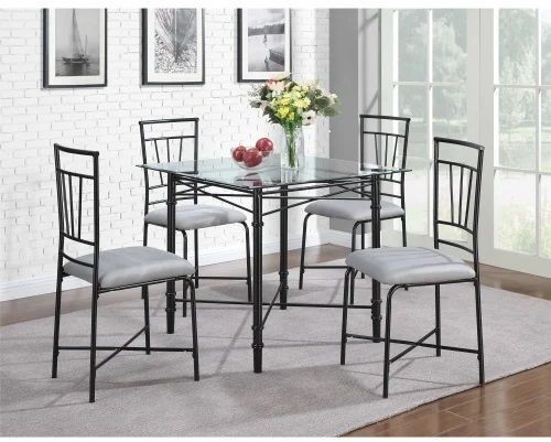 Dining Table, 5 pieces Black - DT132