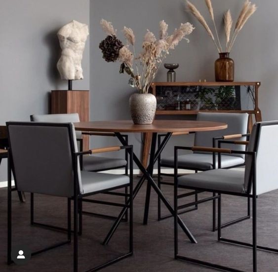Dining Table, 5 pieces Black *Brown - DT108