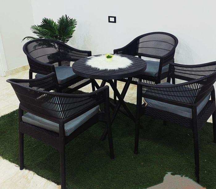 Outdoor furniture set, 4 Chairs and Table - S 40