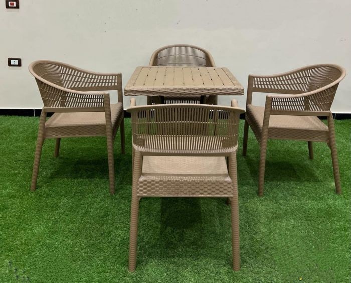 Outdoor furniture set, 4 Chairs and Table - S 39