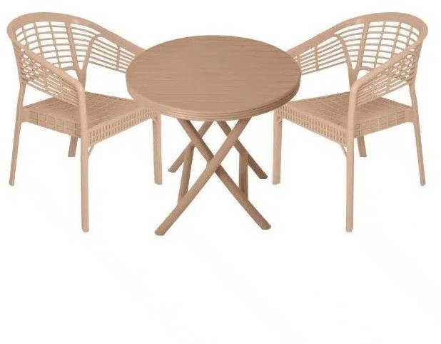 Outdoor furniture set, 4 Chairs and Table - S 36