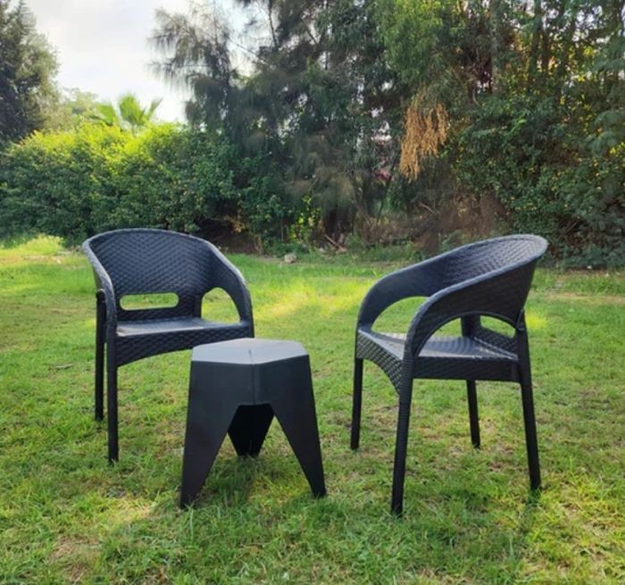 Outdoor furniture set, 2 Chairs and Table - S 15