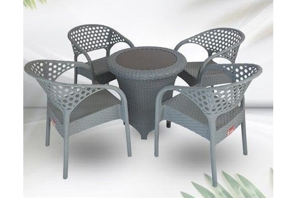 Outdoor furniture set, 4 Chairs and Table - S 22