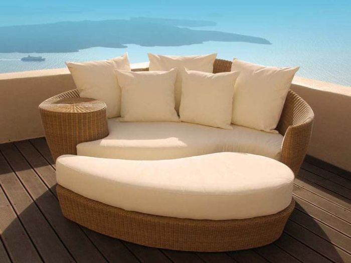 Outdoor shezlong Beige R62