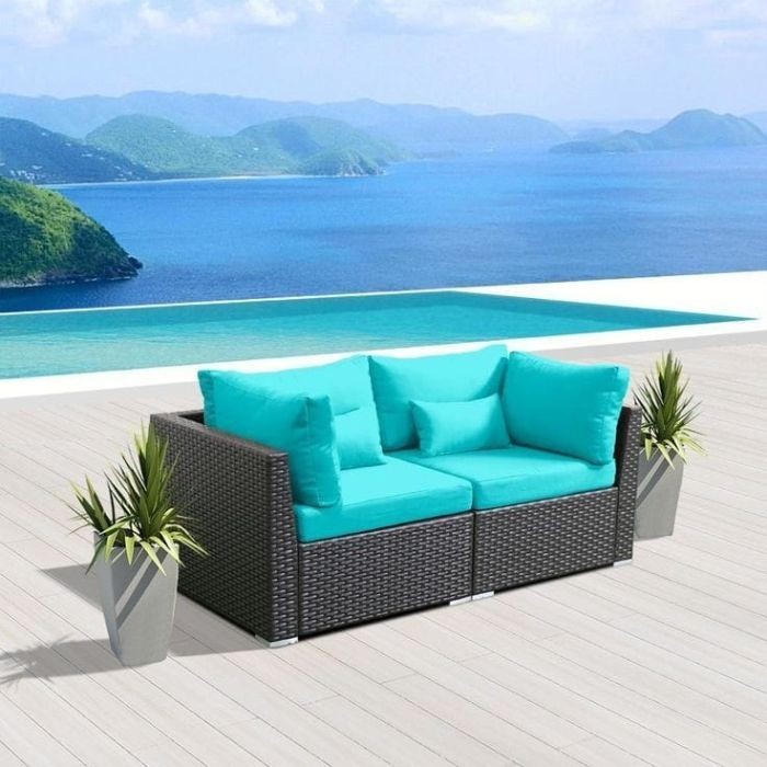 Outdoor sofa, Black R68