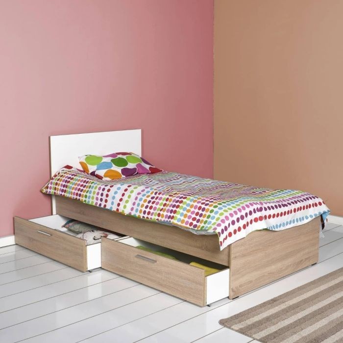 Wooden Storage Bed - BED-EG897