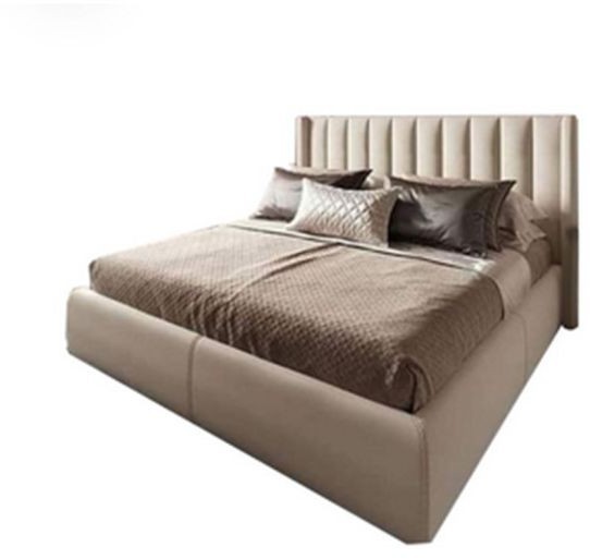 Button Tufted Bed, beige - AT023