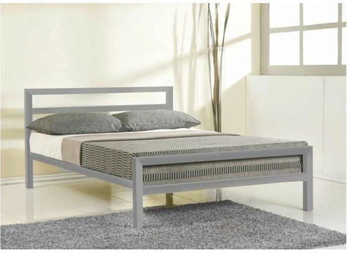 Bed, 90x140x200x140cm, Gray - S37