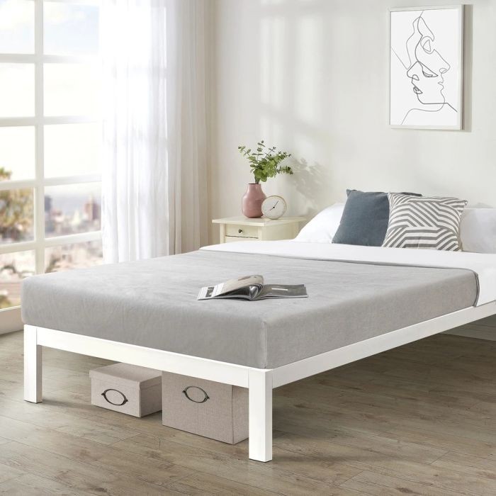 Bed, White - S100