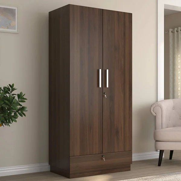 Wardrobe 200*100 cm, brown - WOOD 140