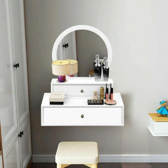 Hanging Makeup vanity, White - CRT07