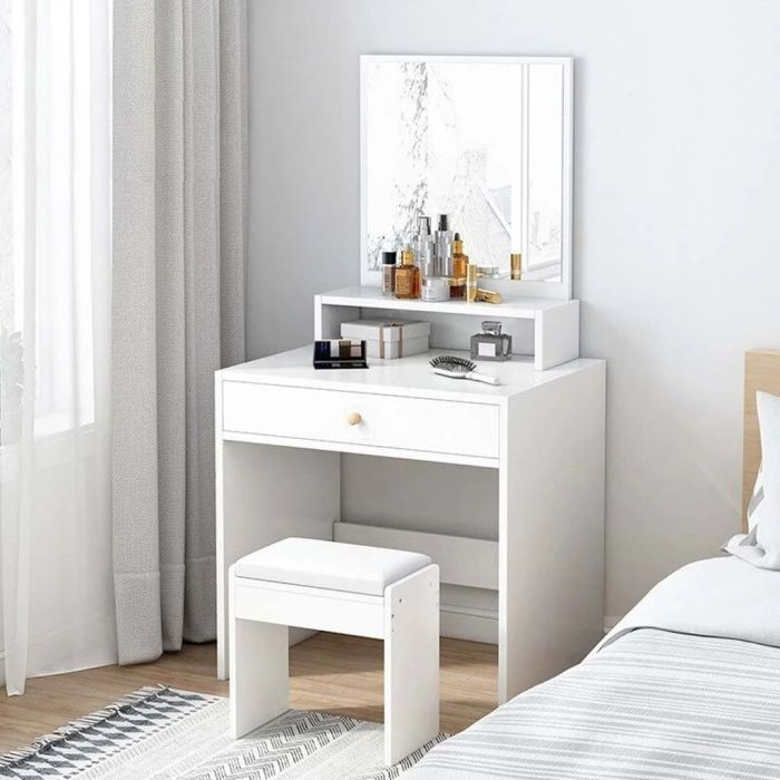 Makeup vanity 80cm, white - CRT18