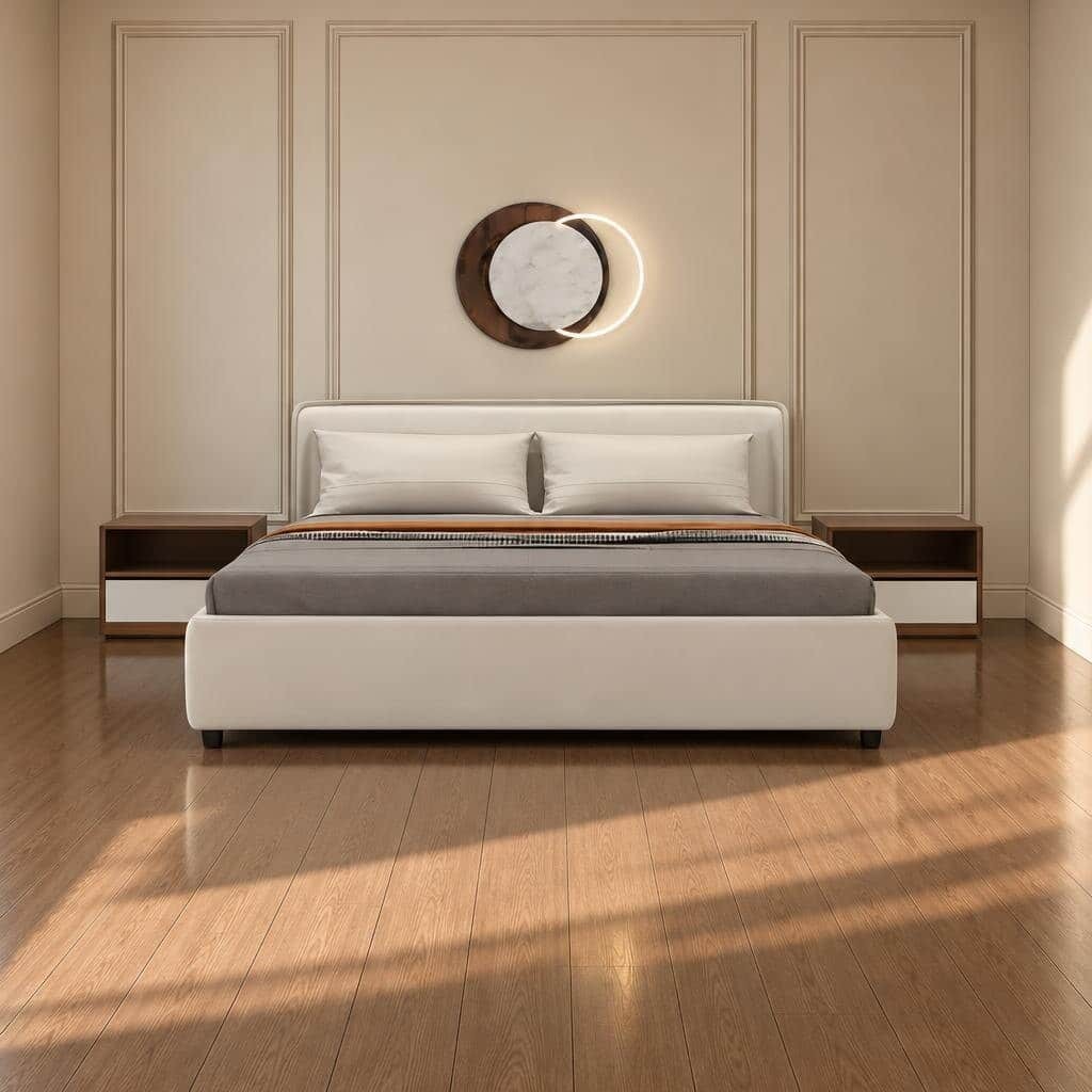 Vixo Bed and Nightstand Set