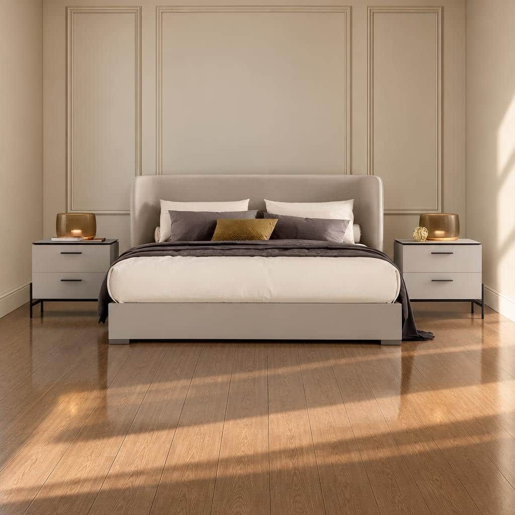 Vora Bed and Nightstand Set