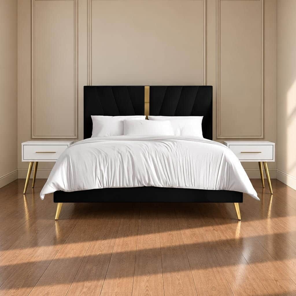 Zixo Bed and Nightstand Set