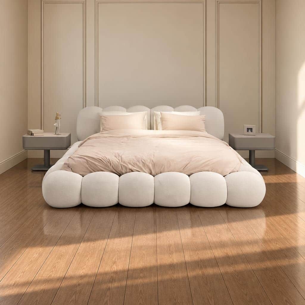 Kixo Bed and Nightstand Set