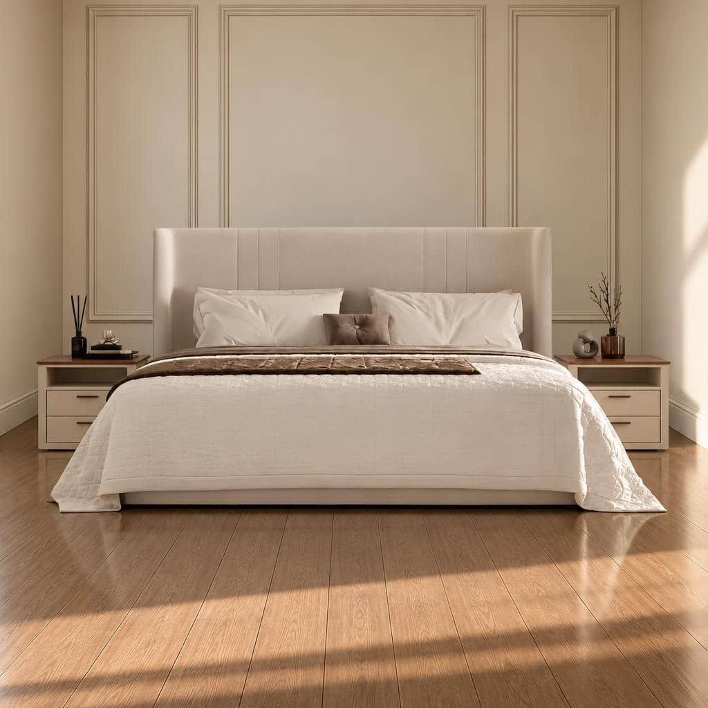 Azora Bed and Nightstand Set