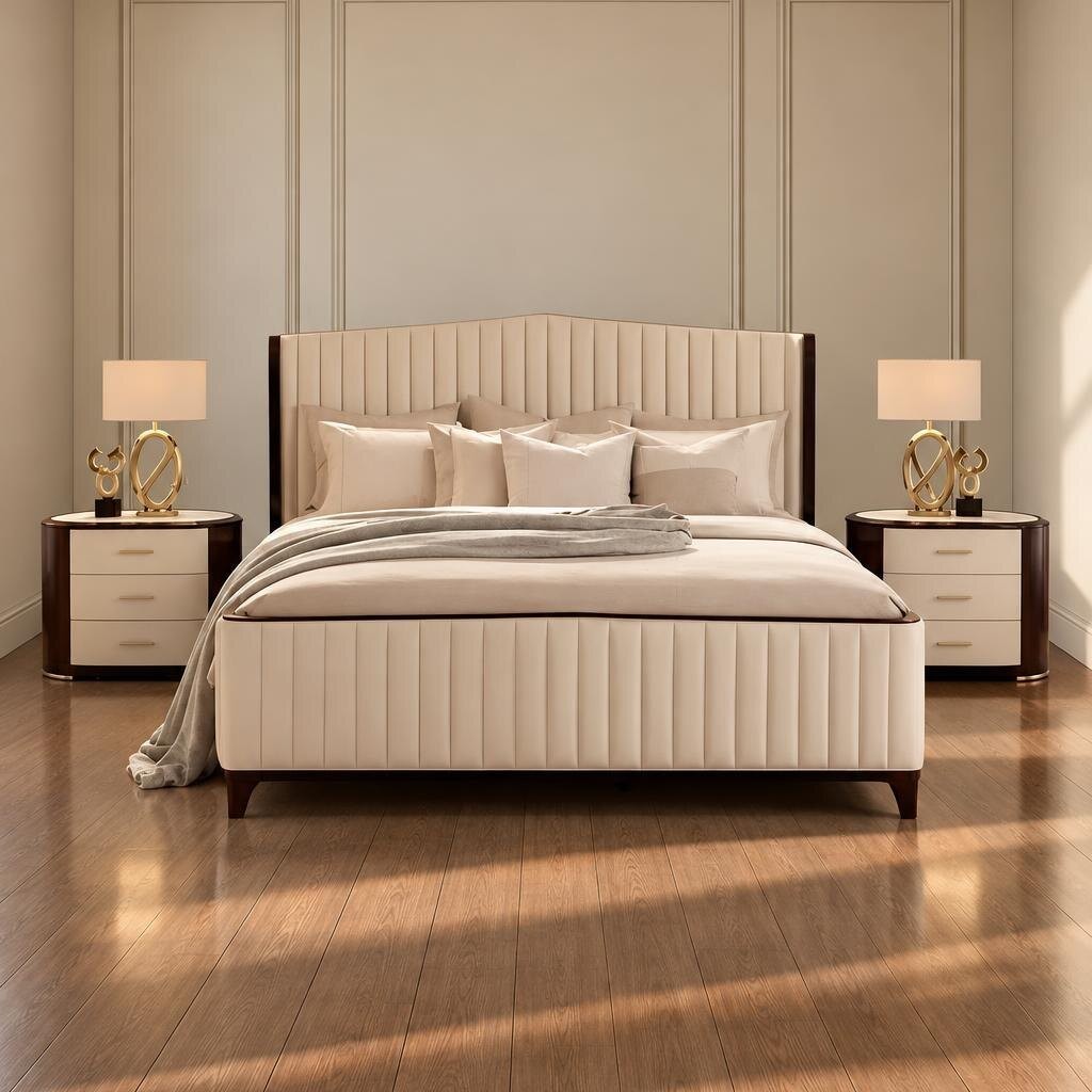 Belva Bed and Nightstand Set