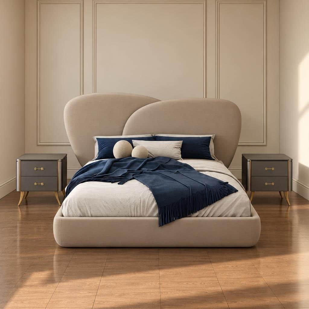 Rixo Bed and Nightstand Set