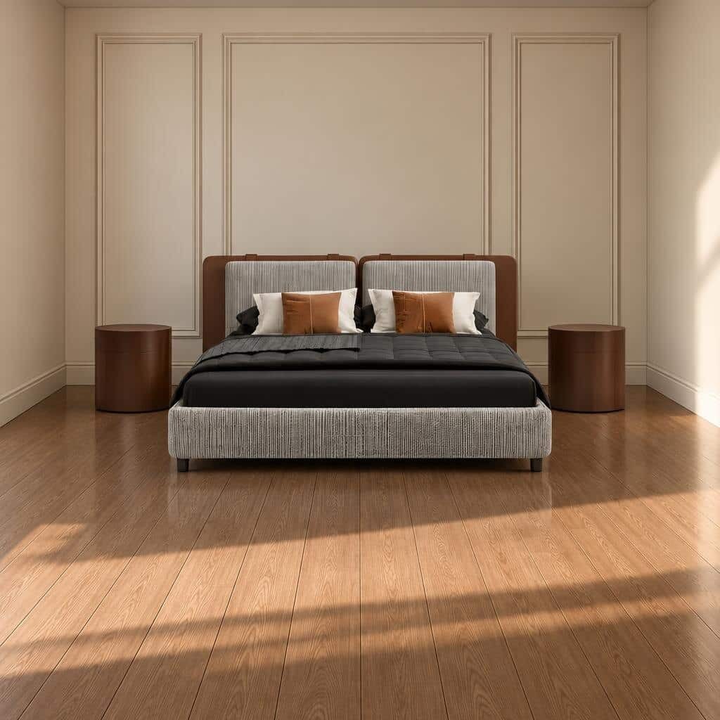 Teno Bed and Nightstand Set