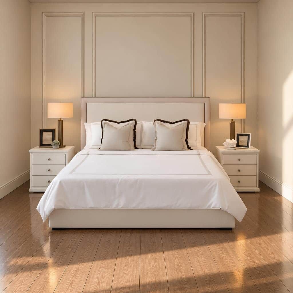Celva Bed and Nightstand Set