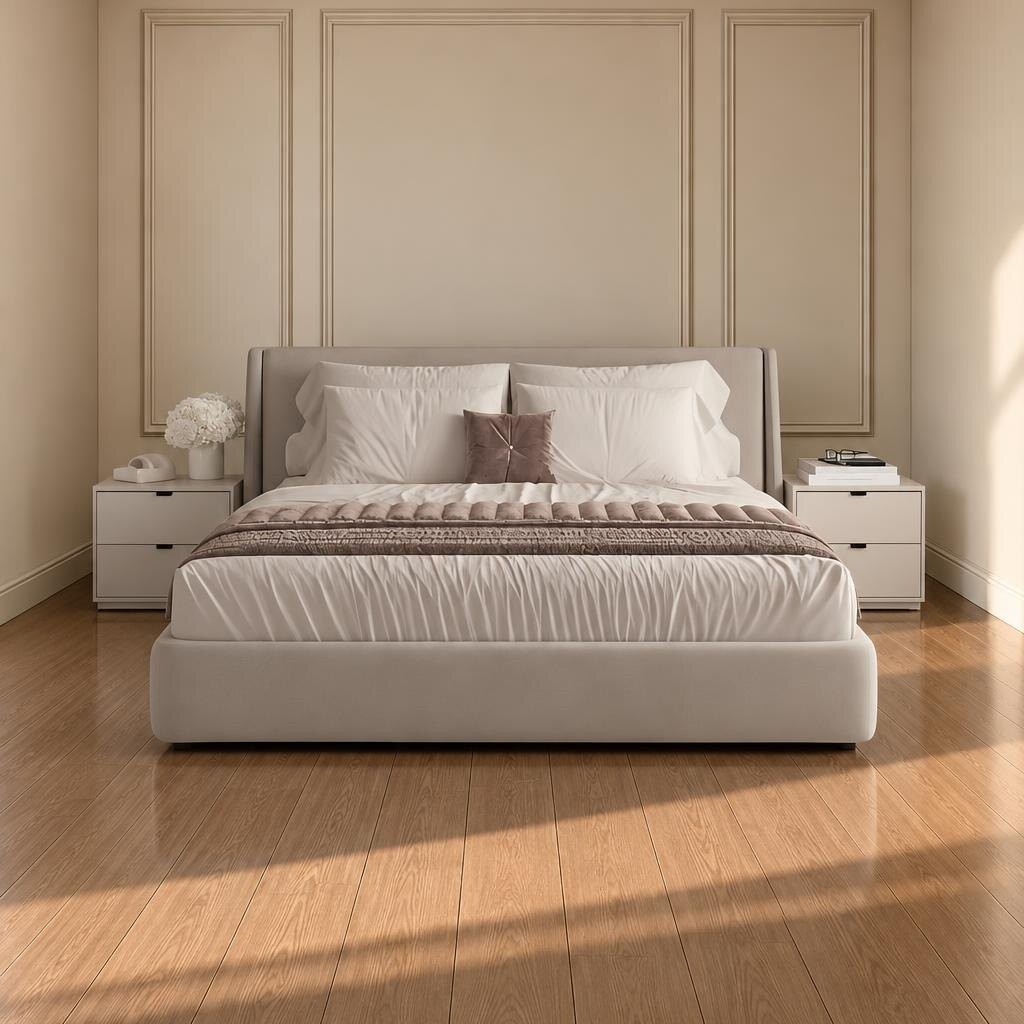 Cirox Bed and Nightstand Set