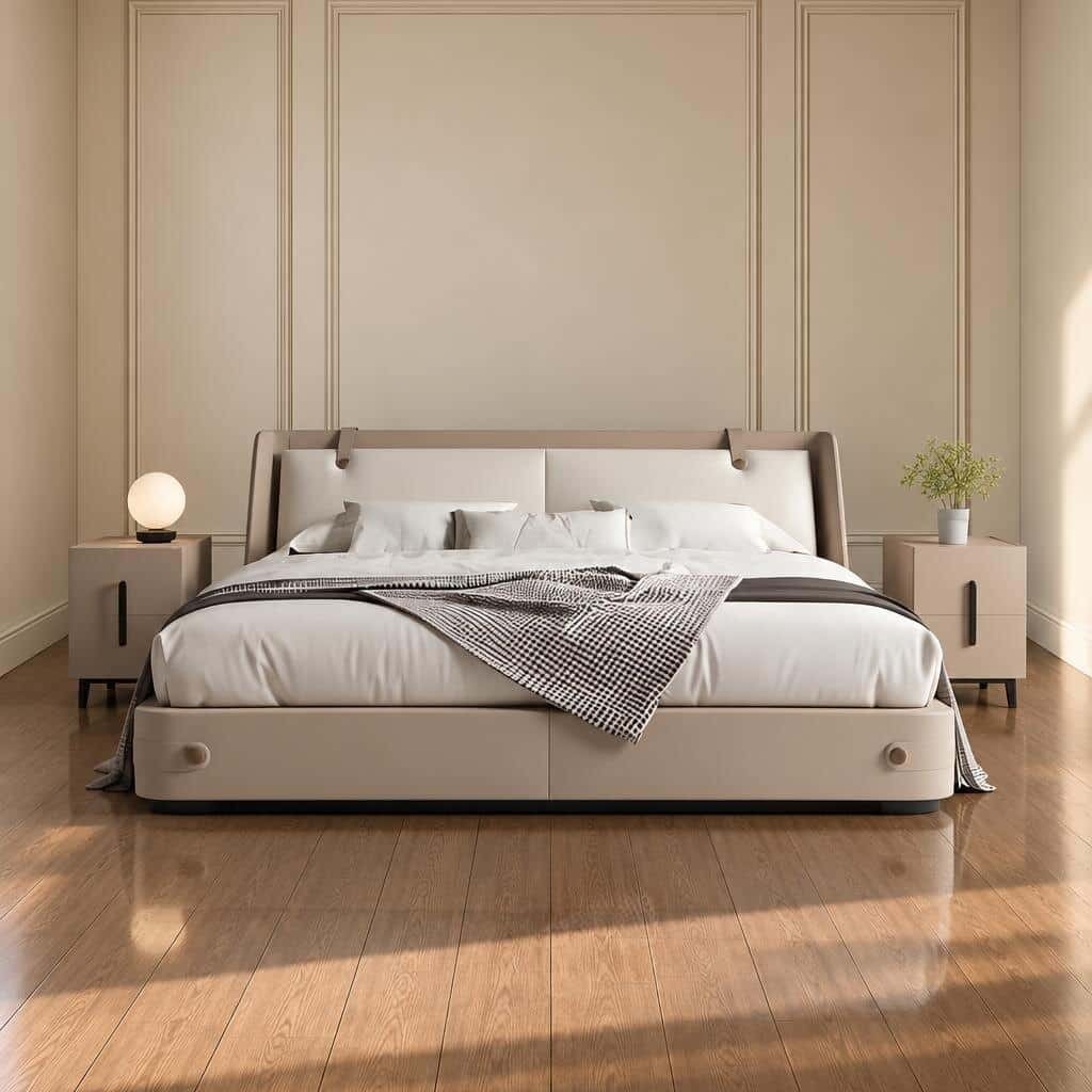 Zena Bed and Nightstand Set