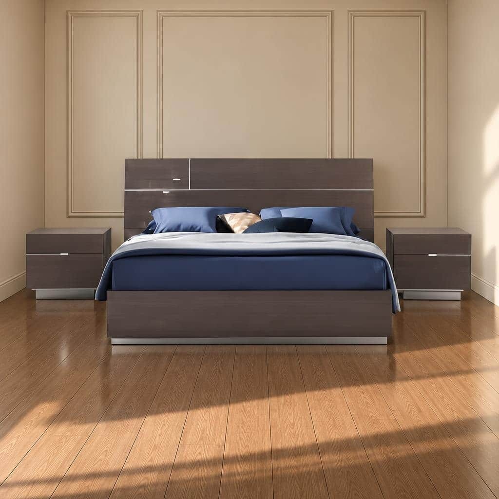 Veno Bed and Nightstand Set