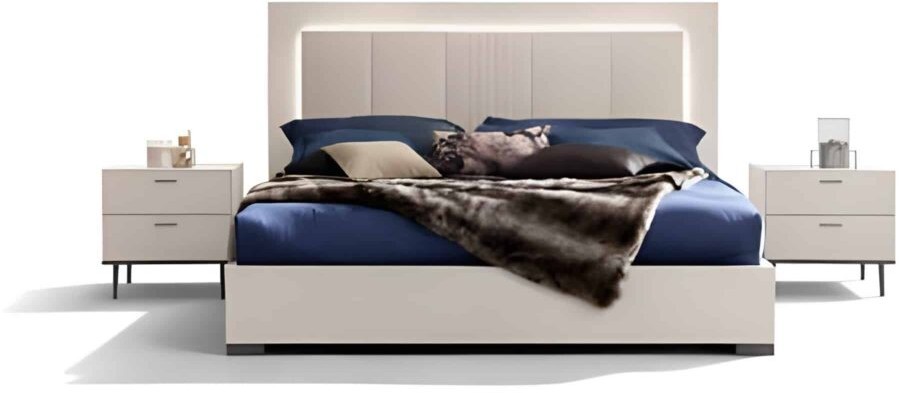 Tivo Bed and Nightstand Set