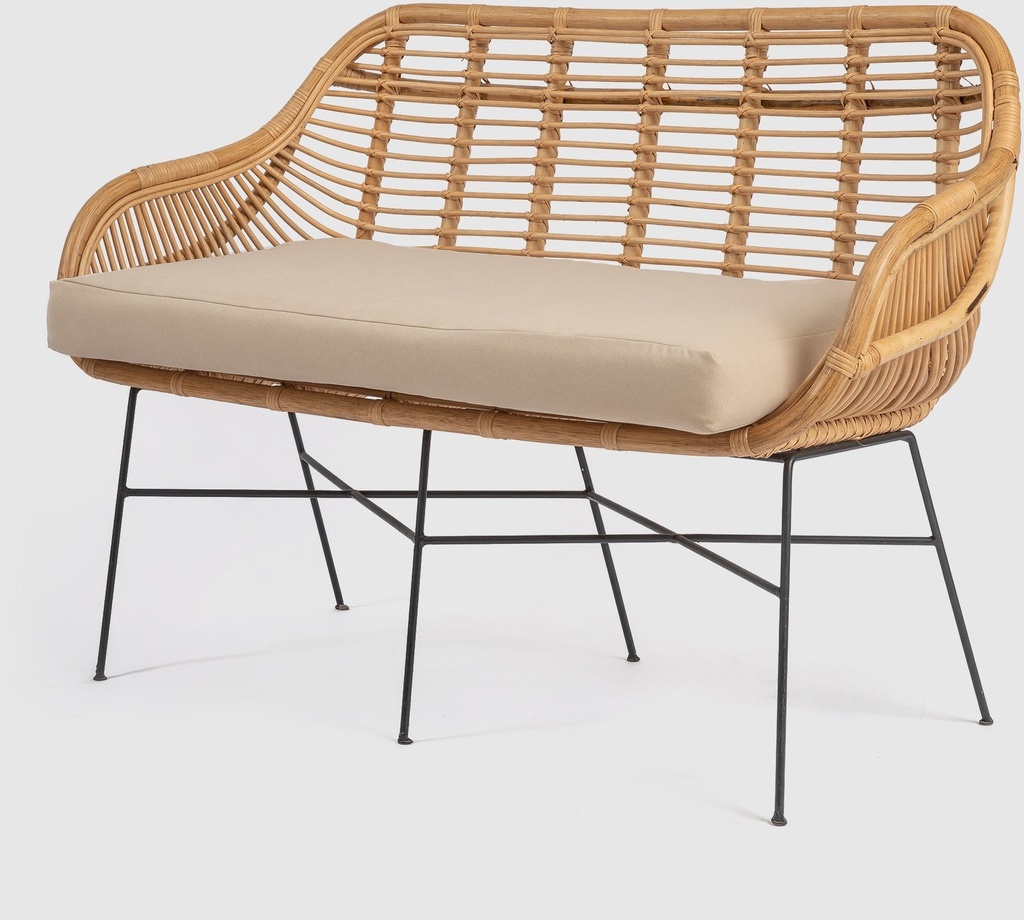Lanta Bamboo Outdoor 2 Seater Sofa