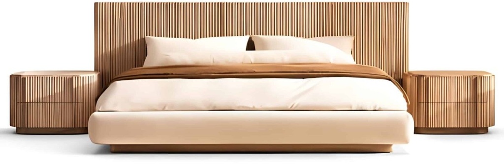 Rumi Bed and Nightstand Set
