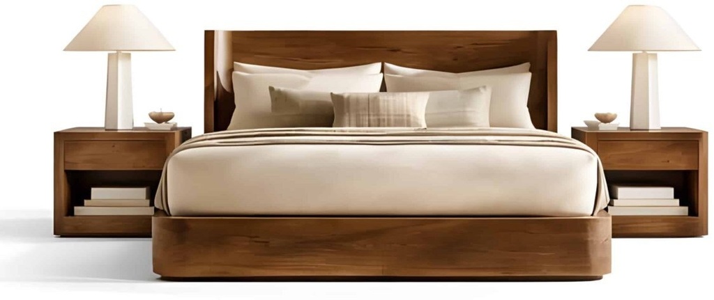 Rivo Bed and Nightstand Set
