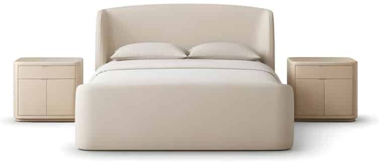 Rila Bed and Nightstand Set