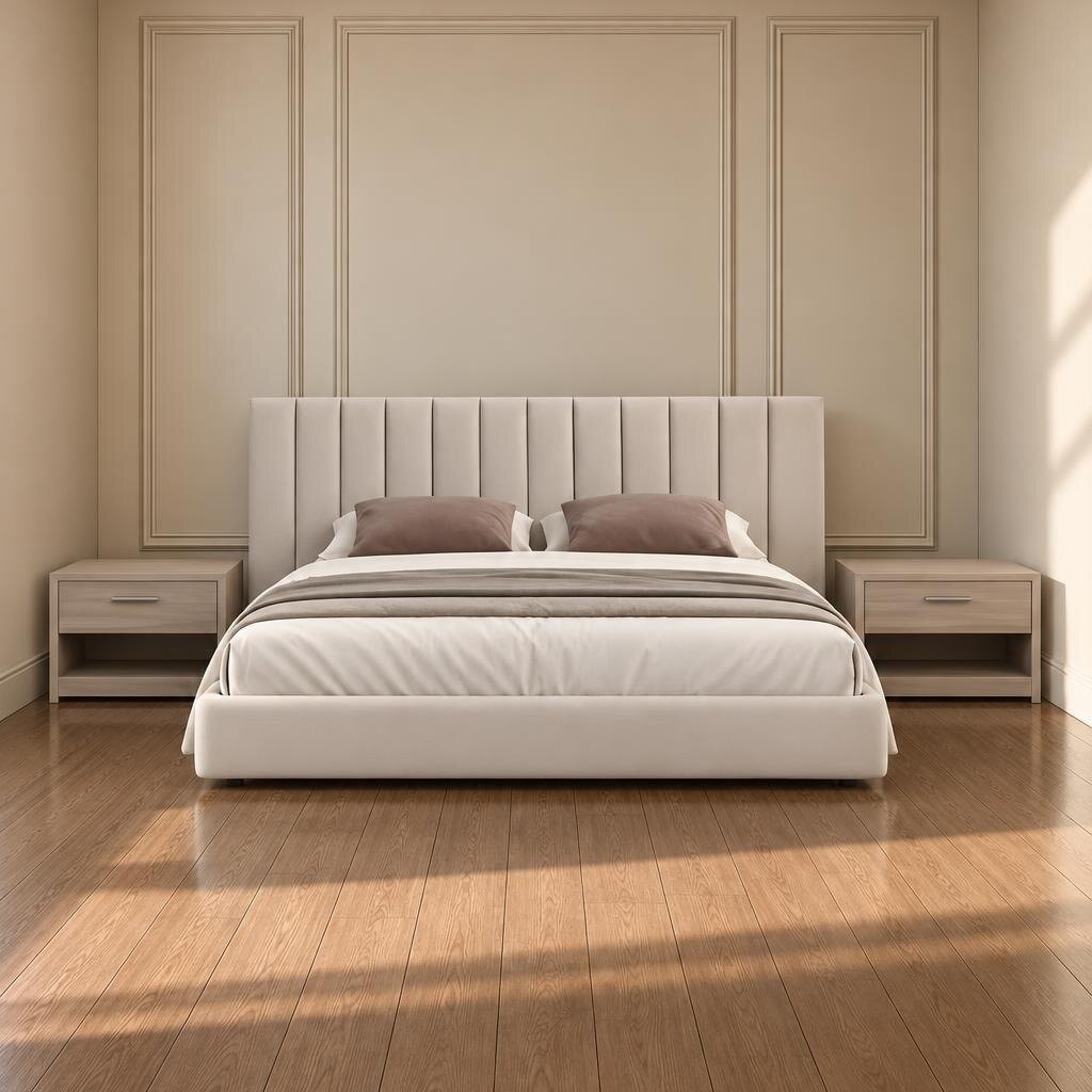 Oro Bed and Nightstand Set