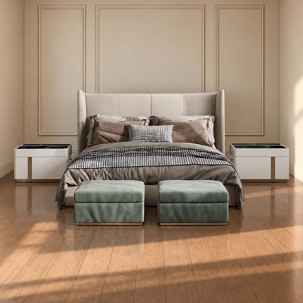 Ora Bed and Nightstand Set