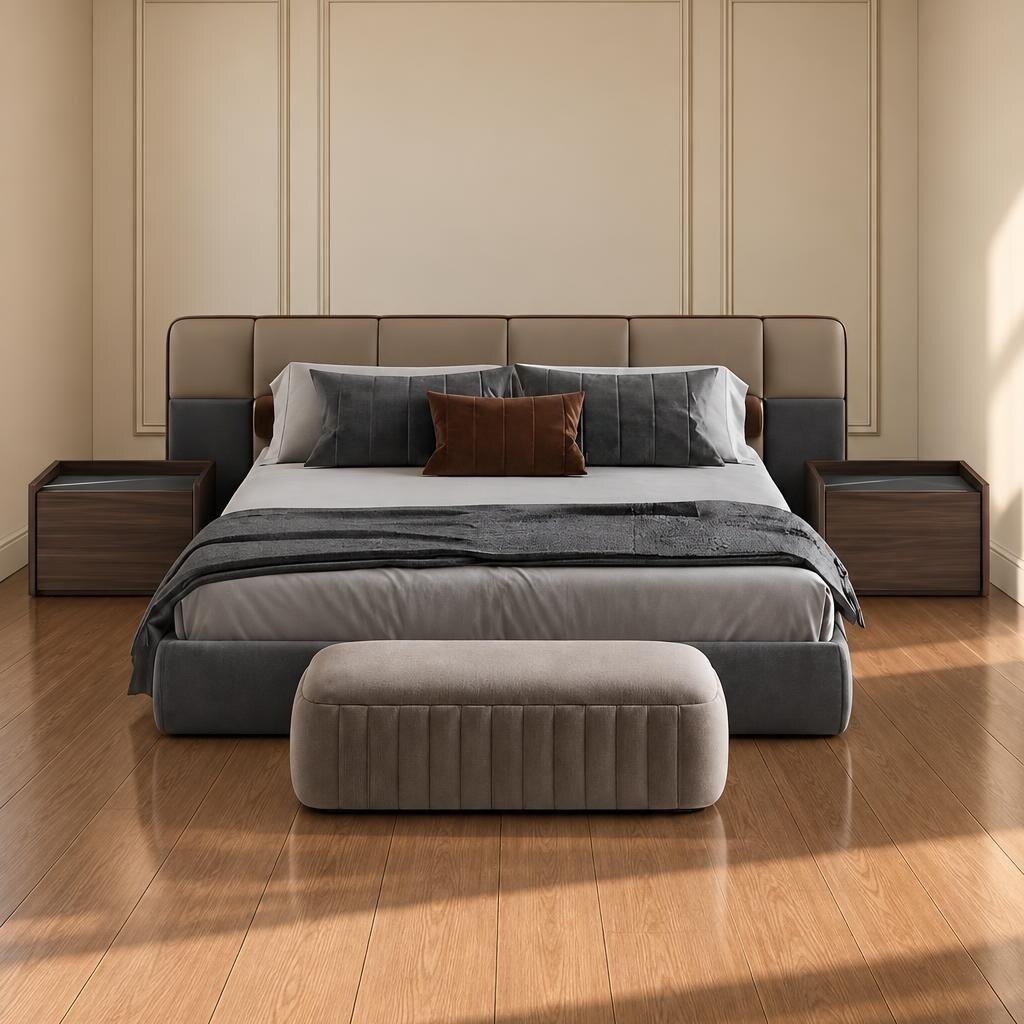 Nino Bed and Nightstand Set