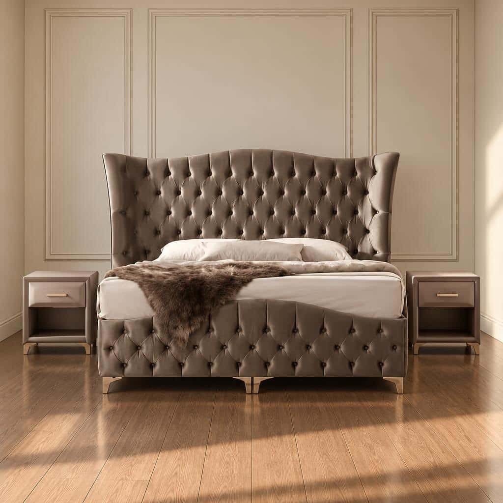 Nilo Bed and Nightstand Set