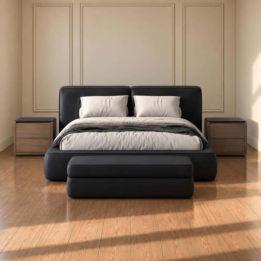 Nila Bed and Nightstand Set
