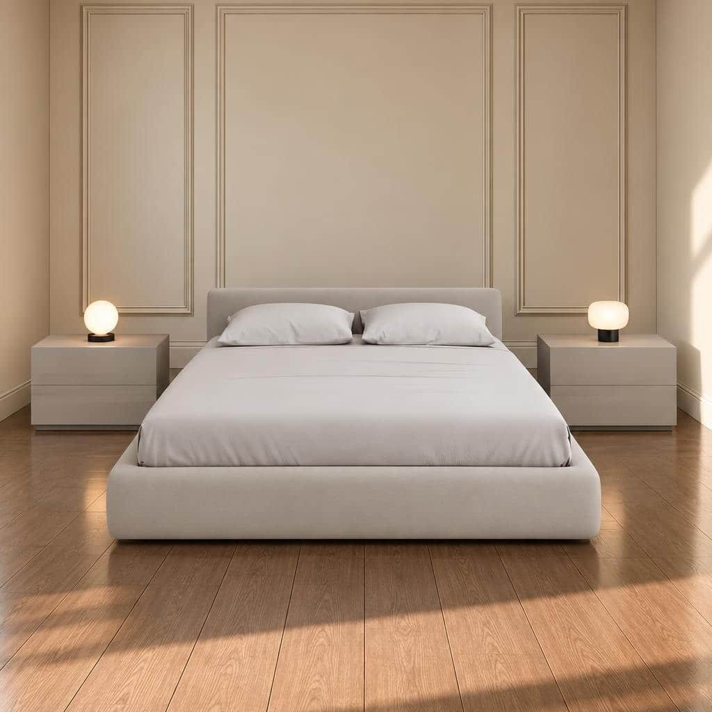 Nia Bed and Nightstand Set