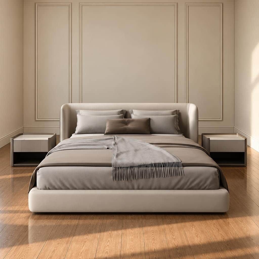 Nari Bed and Nightstand Set