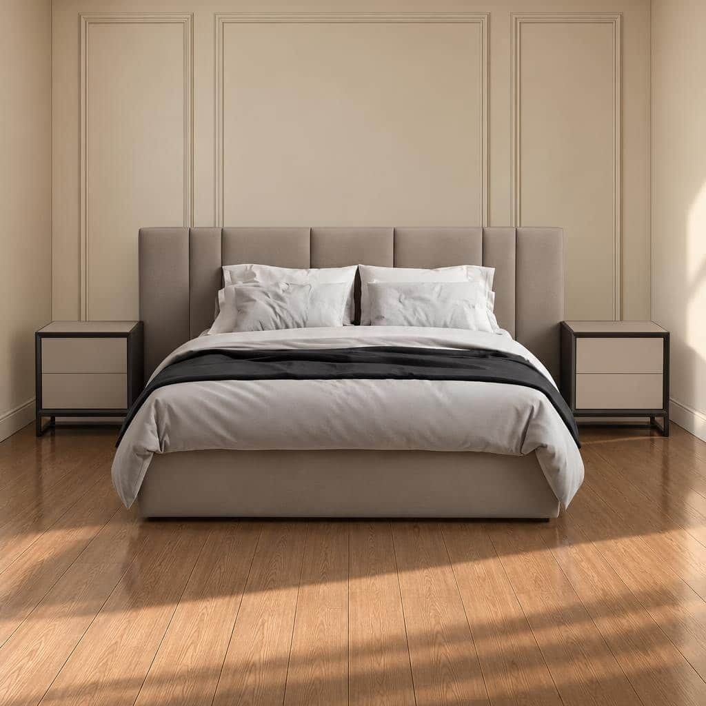 Mia Bed and Nightstand Set