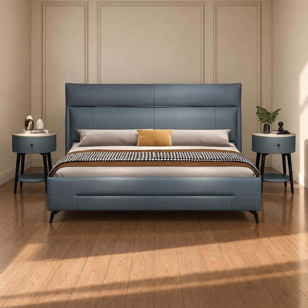 Melo Bed and Nightstand Set