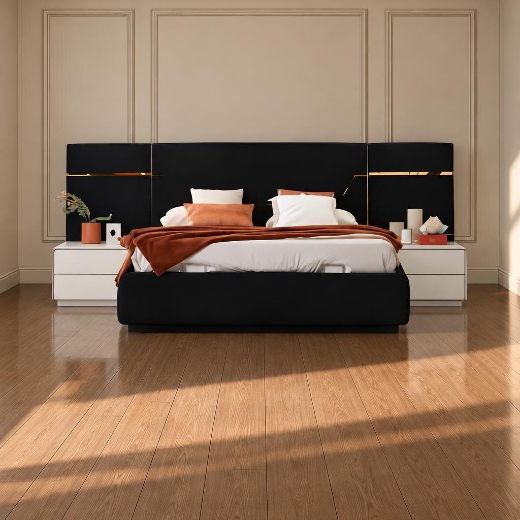 Bavo Bed and Nightstand Set