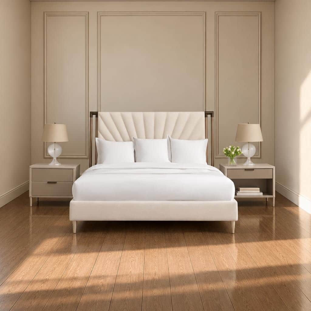 Elva Bed and Nightstand Set