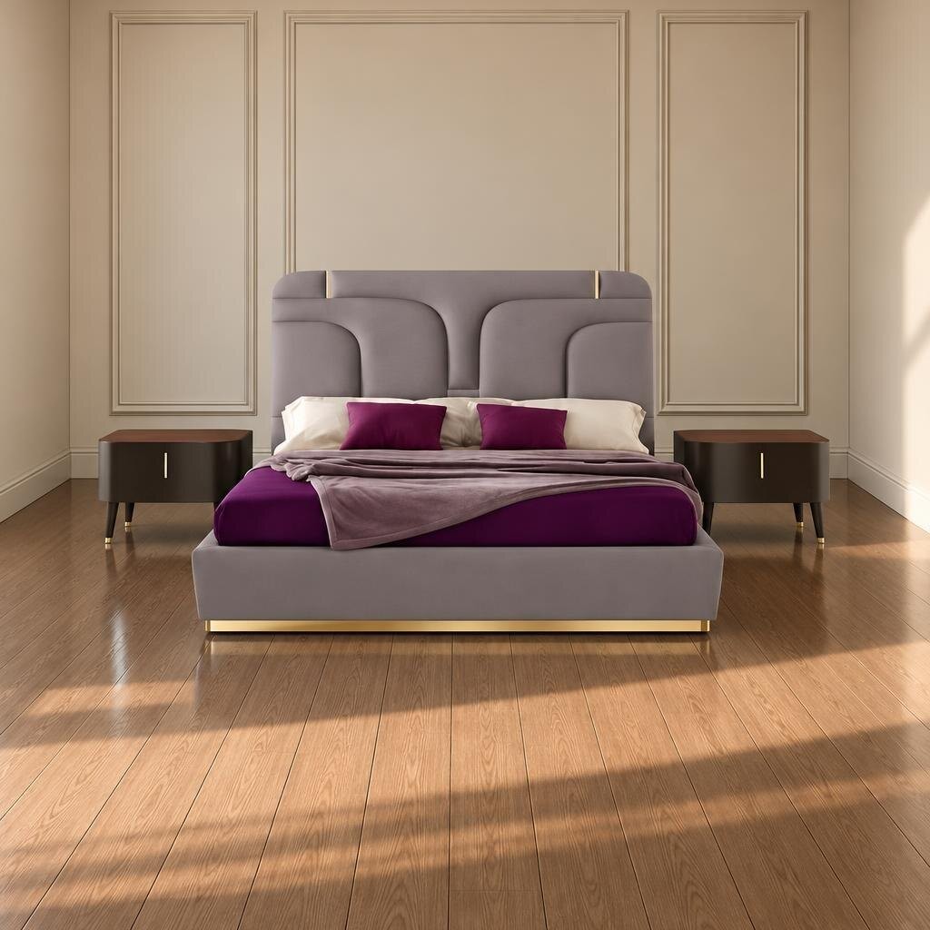 Eron Bed and Nightstand Set