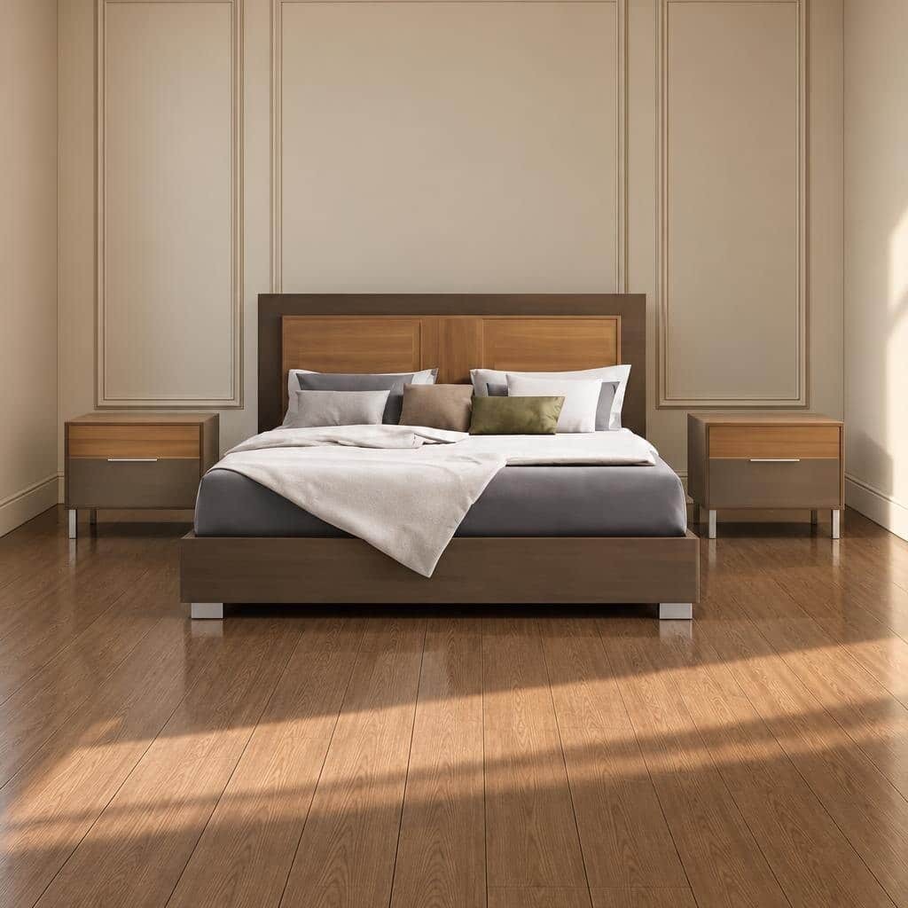 Covan Bed and Nightstand Set