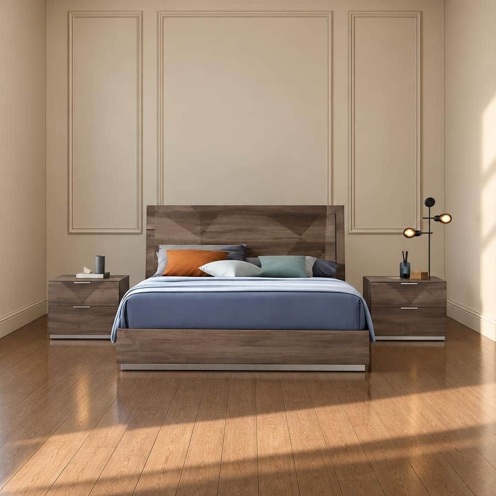 Nola Bed and Nightstand Set