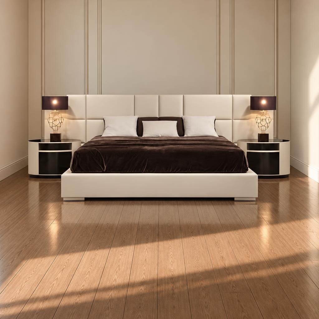 Piro Bed and Nightstand Set