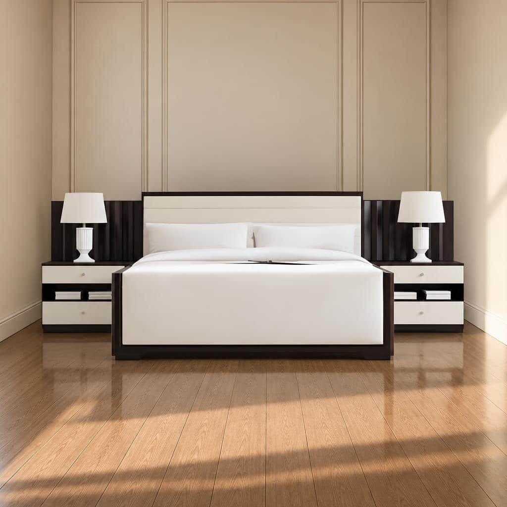 Qavo Bed and Nightstand Set